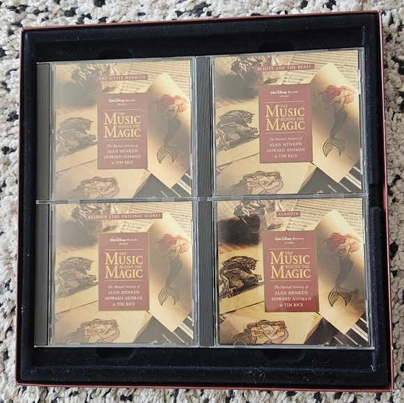 DISNEY The Music Behind the Magic: 4 CD Set with Book. Aladdin, Mermaid, Beauty - Picture 14 of 16